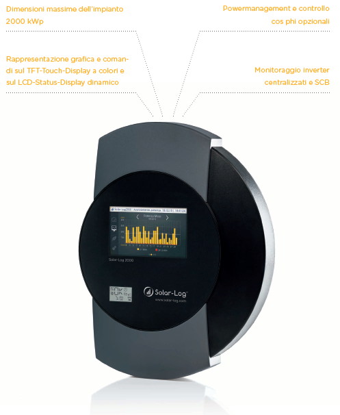 Solar-Log 2000 – Monitoraggio fotovoltaico fino a 2000 kWp